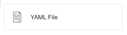 YAML File Connection button